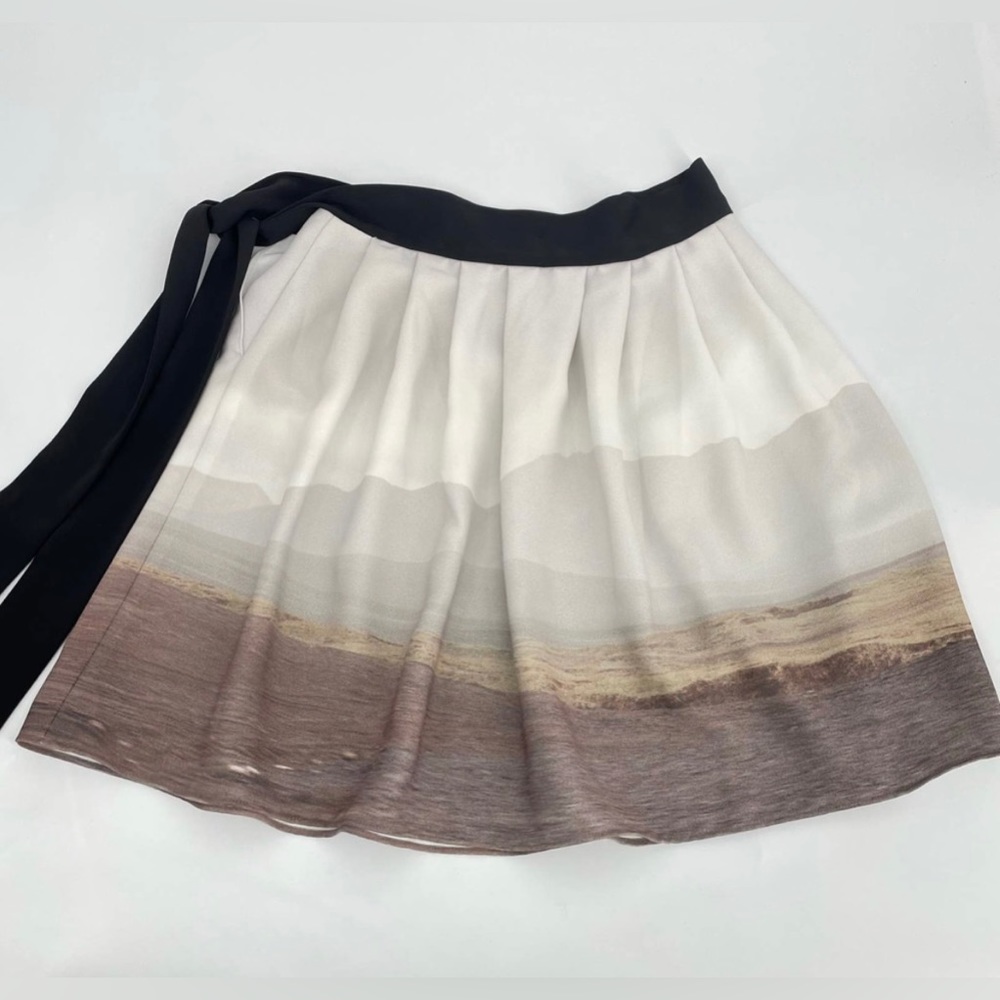 Nearly New, Agnes b. Valley scenery photo print flare skirt